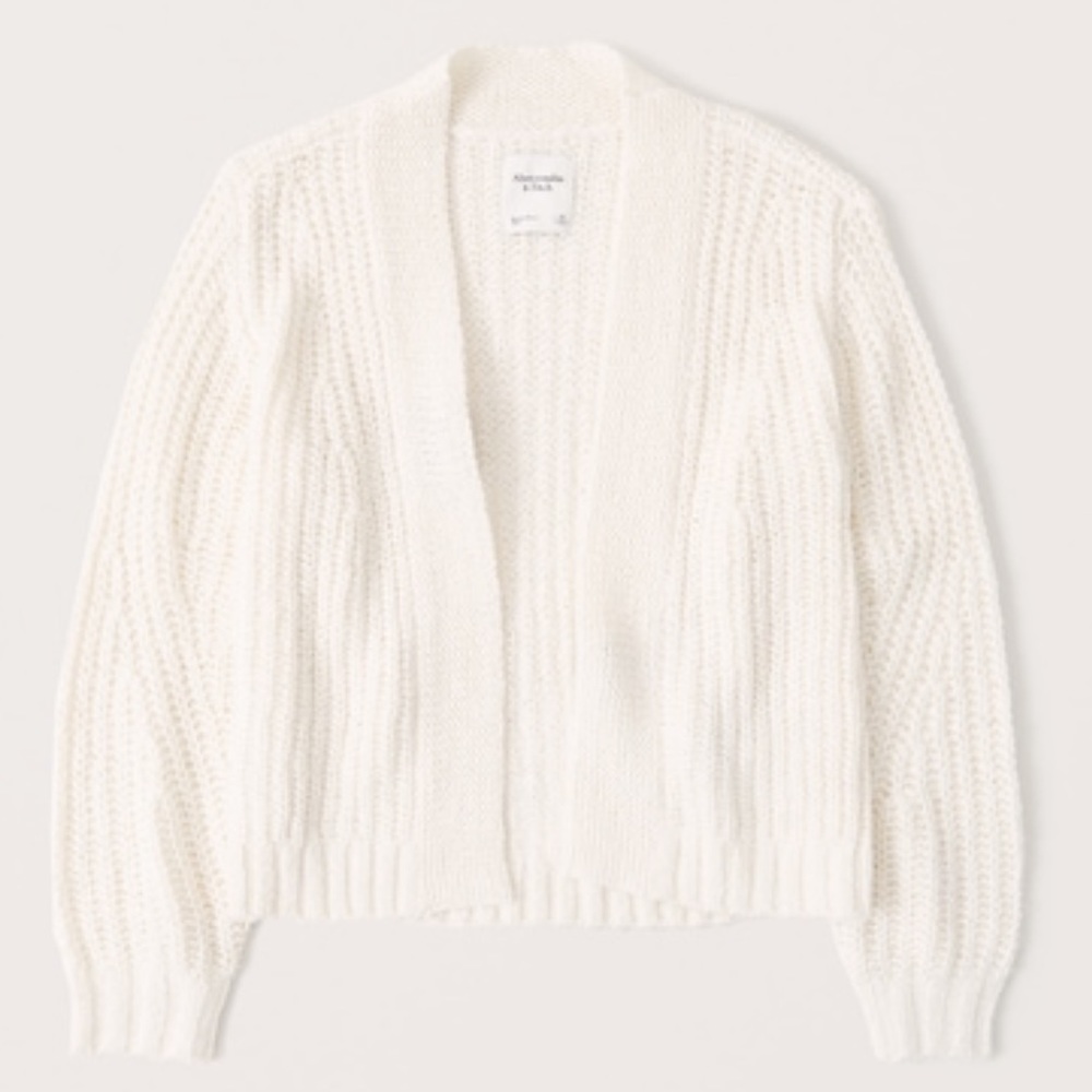 Abercrombie Easy Gauzy Cardigan - Off White